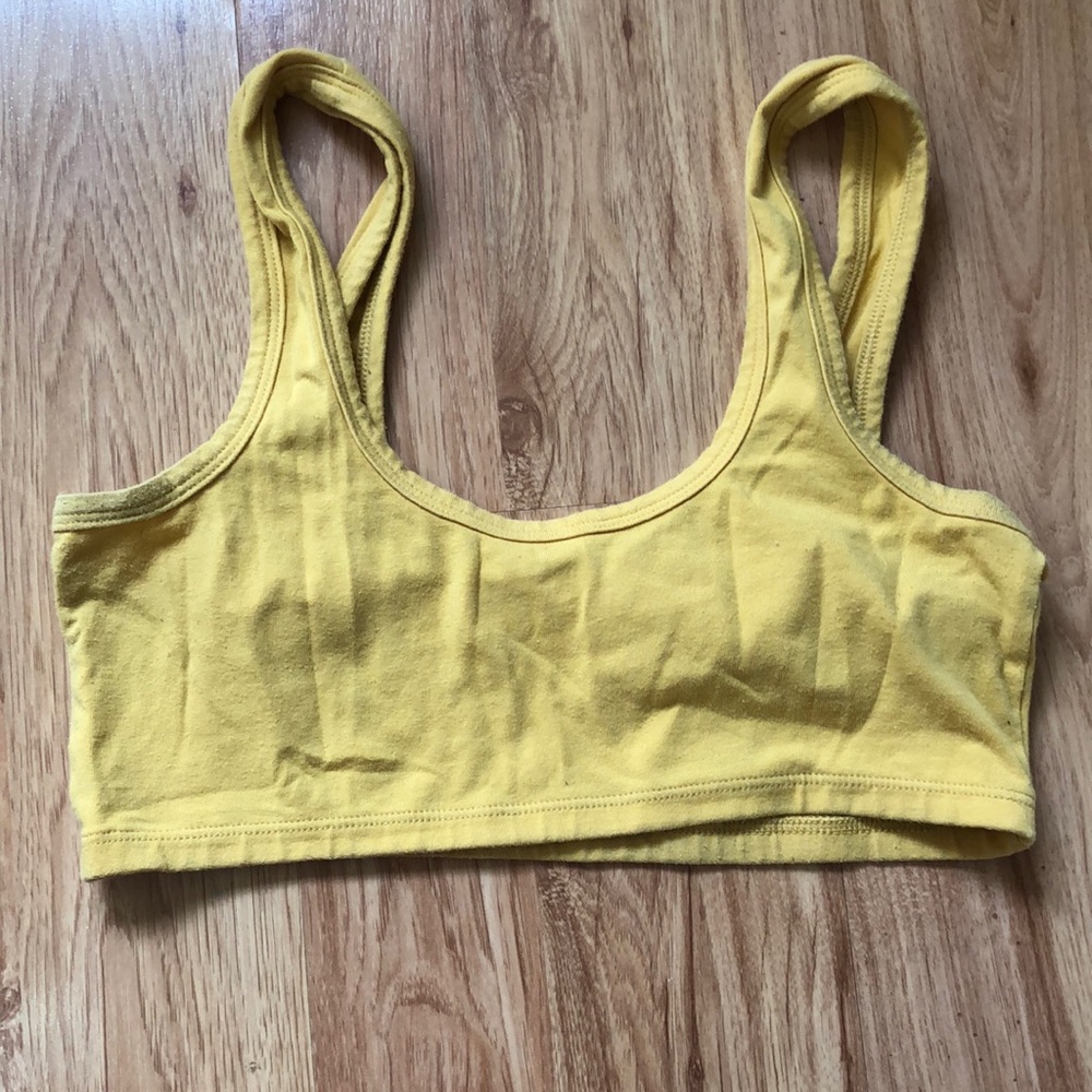 Arq wide strap bra - buttercup